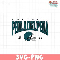 vintage philadelphia eagles football 1933 svg digital download