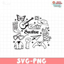 vintage swiftie taylor albums icon svg