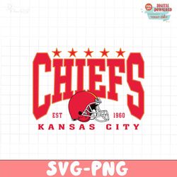 kansas city chiefs 1960 helmet stars svg digital download