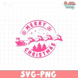 merry christmas barbie santa reindeer svg