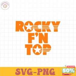 rocky fn top tennessee volunteers svg