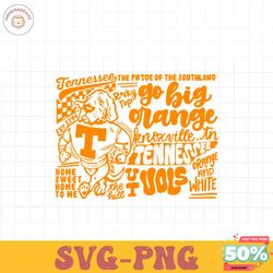 tennessee go big orange distressed svg