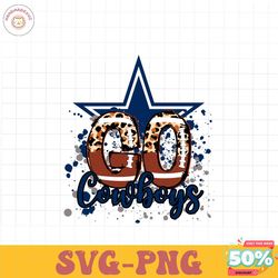 go cowboys leopard pattern svg