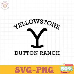 retro yellowstone dutton ranch svg
