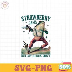 strawberry jams but my glock dont meme png