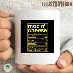 nutrition mac n cheese svg, trending svg, nutrition svg, calories 244 svg