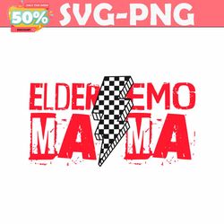 elder emo mama lightning bolt svg