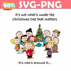 its not whats under the christmas tree svg