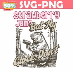 capybara strawberry jams but my glock dont svg