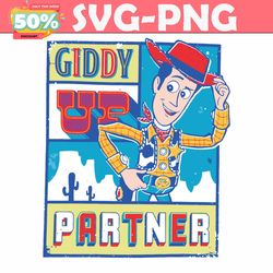 woody giddy up partner toy story svg