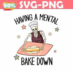 funny having a mental bake down skeleton png