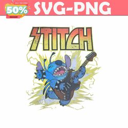 funny disney stitch rock n roll png