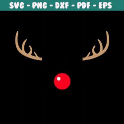 reindeer svg, christmas svg, rudolph svg, team rudolph svg, reindeer face svg, christmas reindeer, cricut