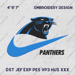 nfl carolina panthers, nike nfl embroidery design, nfl team embroidery design, nike embroidery design, instant download