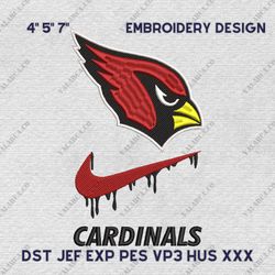 nfl arizona cardinals, nike nfl embroidery design, nfl team embroidery design, nike embroidery design, instant download