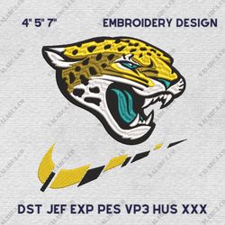 nfl jacksonville jaguars, nike nfl embroidery design, nfl team embroidery design, nike embroidery design