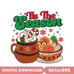 Tis The Season Pan Dulce Christmas SVG Cricut File