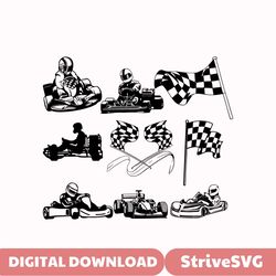 Go Kart Racing svg, Go Kart Racings svg, Go Kart svg, Racing, Race, SVG, ai, pdf, eps, svg, dxf, png