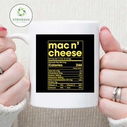 nutrition mac n cheese svg, trending svg, nutrition svg, calories 244 svg