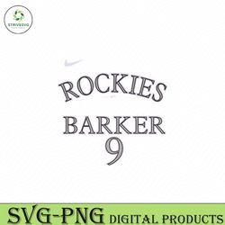 colorado rockies baseball team svg