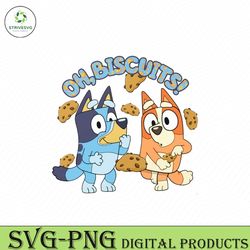 oh biscuits bluey bingo cartoon png