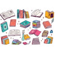 book clipart, books clipart, school clipart, book clip art, books clip art, book png, books png, reading clipart, litera