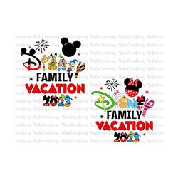 bundle family vacation 2023 svg, family trip svg, vacay mode svg, magical kingdom svg, svg, png files for cricut sublima