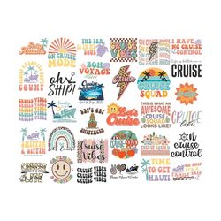 cruise svg png bundle retro lets cruise life squad 2023 salty attitude family trip vacation holiday cruise control ancho