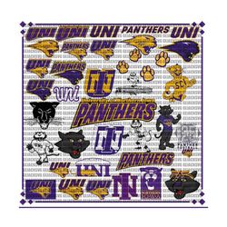 northern iowa university svg, panthers svg, game day, football, uni, basketball, college, athletics, instant download.