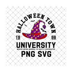 halloween town university svg png, pumpkin face svg, spooky season svg, halloween crafting supplies svg