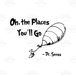 oh the places you will go balck and white svg, dr seuss svg, dr seuss gifts svg, cat in the hat svg, hat svg, cat svg, c