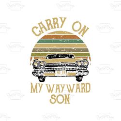 carry on my wayward son tshirt  vintage tee shirt gift svg