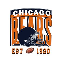 chicago bears football est 1920 svg digital download