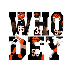 cincinnati bengals players who dey svg digital download