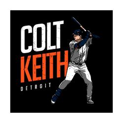 colt keith player detroit tigers svg digital download