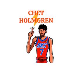 chet holmgren oklahoma city thunder nba svg