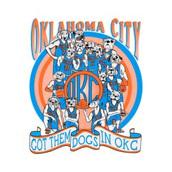 oklahoma city basketball got them dogs in okc png