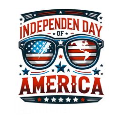 retro glasses independence day of america png