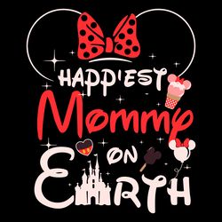 happiest mommy on earth minnie head svg digital download files