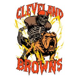 skeleton cleveland browns football png digital download files