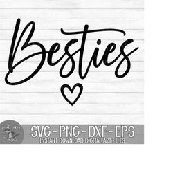 besties - instant digital download - svg, png, dxf, and eps files included! tropical, vacation, ocean, beach