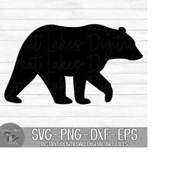bear - instant digital download - svg, png, dxf, and eps files included!