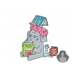 elephant and piggie svg, elephant svg, piggie svg, elephant piggie, friends elephant piggie pigeon svg, svg files for cr