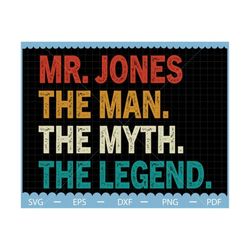 custom the man the myth the legend svg, personalized teacher svg, male teacher gift idea, teacher appreciation day, back