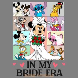 disney in my bride era minnie friends png