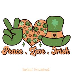 peace love irish - st. patrick's day png