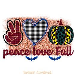 peace love fall sublimation svg digital download files