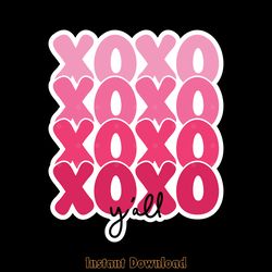 xoxo y'all - valentine's day stickers digital download files