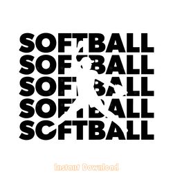 softball svg digital download files