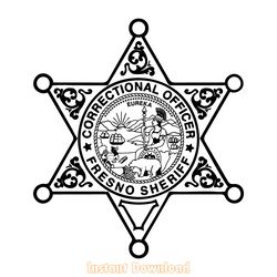fresno california correctional officer badge svg, fresno sheriff badge, corrections office